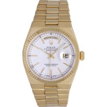 Rolex Oysterquartz President Day-Date Men's 18k Gold Watch 19018