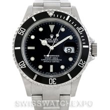 Rolex Submariner Mens Steel Date Watch 16610