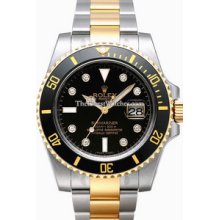 Rolex Submariner Steel/Yellow Gold Two-Tone Mens Diving Watch 116613