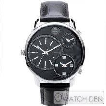 Royal London - Mens Black Leather Black Dial Watch - 41087-02