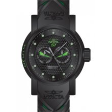 S1 Rally Ninja Stainless Steel Case Rubber Bracelet Black Tone Dial Da