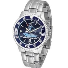 San Diego Toreros Men's Stainless Steel Dress Watch