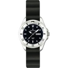 Sartego Ladies Quartz Black Dial Dive Watch Rubber Strap SPQ81-R