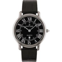 Sartego SED611B Toledo Dress Watch Black Dial Strap