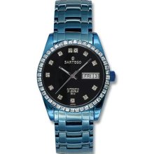 Sartego Slgu33 Men's Watch Blue Automatic Black Dial