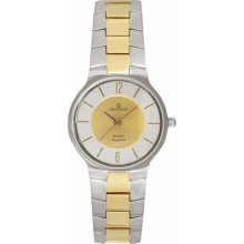 Sartego SVQ442 Two Tone Seville Dress Watch Gold Dial