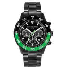 Sea Timer Men's Watch - Primary Color: Black / Green ...