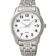 Seiko 3-Hand with Date Stainless Steel Men's watch #SGEG15