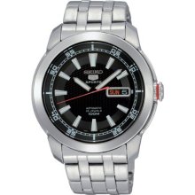 Seiko 5 Black Dial Automatic Mens Watch SNZH63