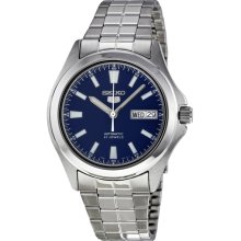 Seiko 5 Dark Blue Dial Stainless Steel Mens Watch SNKL07