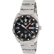 Seiko 5 Sports Automatic black Dial Stainless Steel Mens Watch SRP285