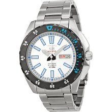 Seiko 5 Sports Automatic White Dial Stainless Steel Mens Watch SRP359