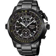 Seiko Chronograph Mens Pilot Watch SNAB69P1