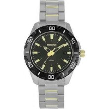Seiko Classic Two Tone Stainless Steel Mens Watch - SGEE51