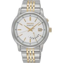 Seiko Kinetic Day Date Two-tone Mens Watch SRN031 ...