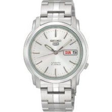 Seiko Men's Snkk65 Seiko 5 Automatic Silver Dial Stainless-steel Bracelet Watch