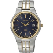 Seiko Men's Two-Tone Blue Dial Watch