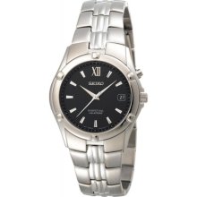 Seiko Perpetual Calendar Stainless Steel Mens Watch SNQ067