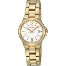 Seiko Quartz Gold-tone Stainless Steel Ladies Watch SXDC90