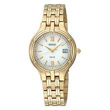 Seiko Solar Dress Bracelet White Dial Women's watch #SUT018