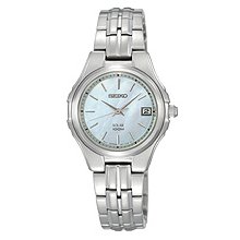 Seiko Solar Mother-of-Pearl Dial Women's Watch #SUT047