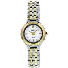 Seiko Solar White Dial Ladies Watch SUP004