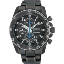 Seiko Sportura Alarm Chronograph Mens Watch SNAE77