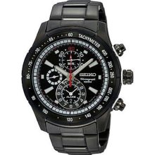 Seiko Stainless Steel Alarm Chronograph Mens Watch SNAC91