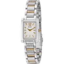 Seiko Steel Two-tone Bracelet White Dial Women's watch #SUJG25