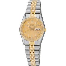 Seiko SWZ056 Women's Gold Tone Dial Stainless Steel Watch
