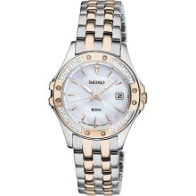 Seiko Sxde84 Le Grand Two Tone Gold & Silver Ladies Watch