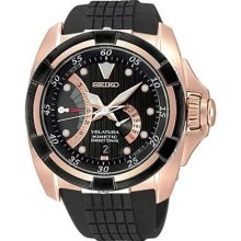 Seiko Velatura Mens Watch Rose Gold SRH006