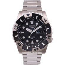 Seiko Watches Men's Automatic Stainless Steel with Black Dial Automat