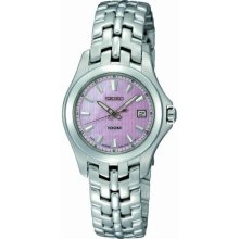 Seiko Women's Dress Pink Mother-of-Pearl Dial Watch SXDB87