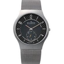 Skagen 2-Hand with Sub-Second Dial Titanium Mesh Men's watch