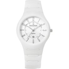 Skagen Ceramic Women's Crystal Watch