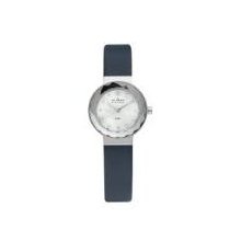 Skagen Denmark Blue Leather and White Dial Ladies Watch 456SSLN