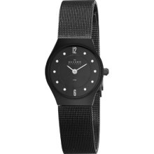 Skagen - Matte Black Ladies Mesh Bracelet Watch - 233xsbsb