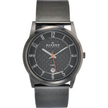 Skagen Men's Stainless Steel Quartz Black Dial 124XLMMC