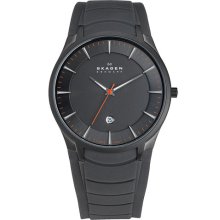 Skagen Round Silicone Strap Watch