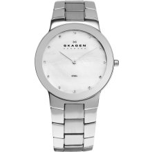 Skagen Stainless Steel Diamond Mens Watch 430MSSX