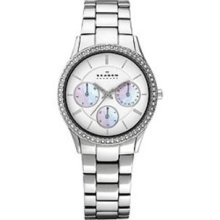 Skagen Steel Collection White Dial Women's Watch