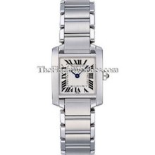 Small Cartier Tank Francaise Steel Ladies Watch W51008Q3