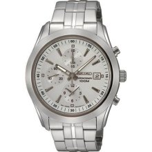 SNDA85P1 SNDA85 Seiko Chronograph Silver Dial Mens Sports Watch