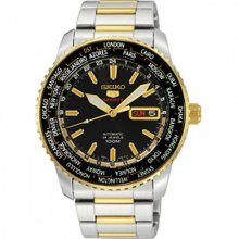 SRP130J1 SRP130 Seiko 5 Sports Automatic World Time Mens Watch