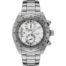 Stainless Steel Chronograph Silver Tone Dial Date