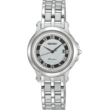 Stainless Steel Premier Quartz Silver Dial Roman Numerals