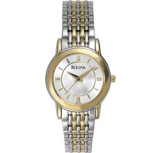 Stainless Steel Two-Tone Ladies Bulova Watch