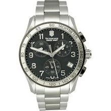 Stainless Steel Victorinox Swiss Army Chrono Classic Watch - Jewelry