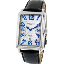 Stuhrling 102aa 33152 Uptown Chic Mop Automatic Leather Mens Watch